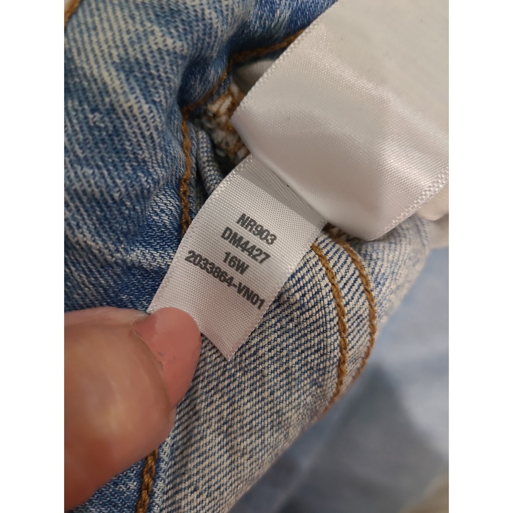 Madewell The Perfect Vintage Wide Leg Jean Women SZ 16W ankle coastal casual - Picture 7 of 12